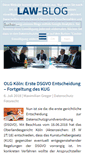 Mobile Screenshot of law-blog.de