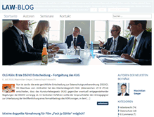 Tablet Screenshot of law-blog.de